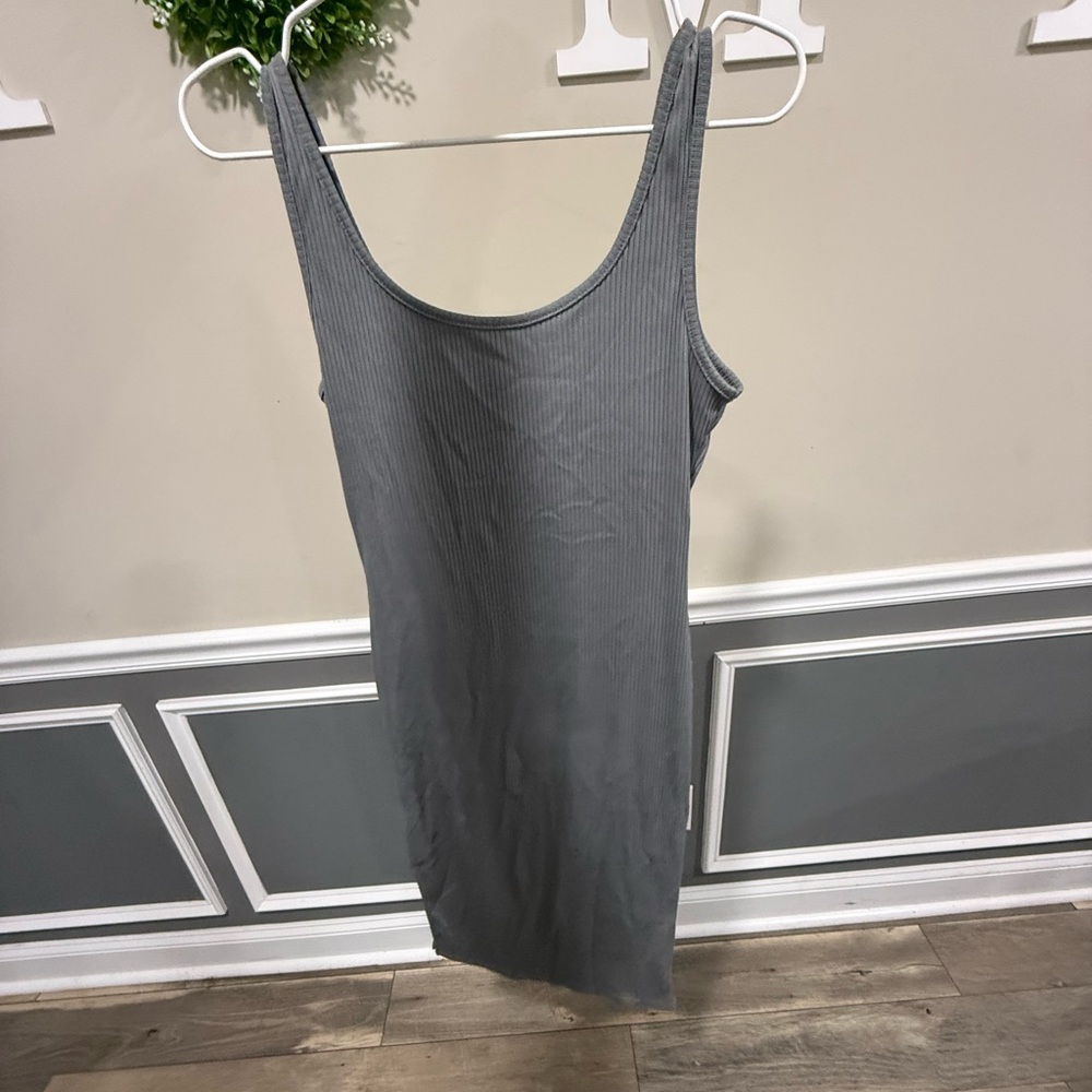 SHEIN Charcoal Ribbed Dress